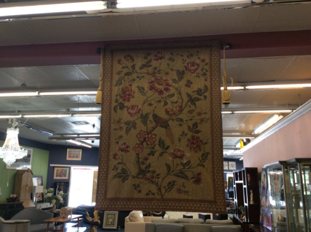 Floral And Birds Tapestry